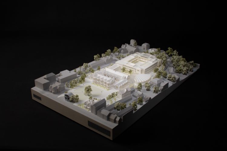 'New College' site model: WilkinsonEyre